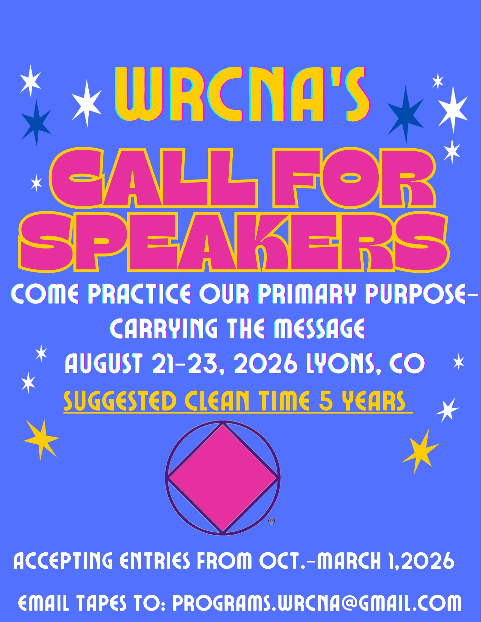WRCNA Call for Speakers WRCNA Call for Speakers