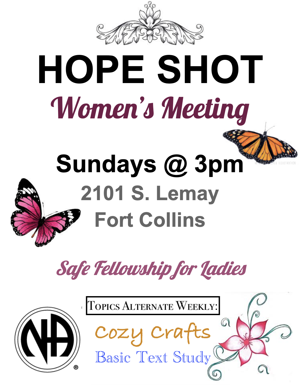 Hope Shot Sunday 3pm Women's Meeting